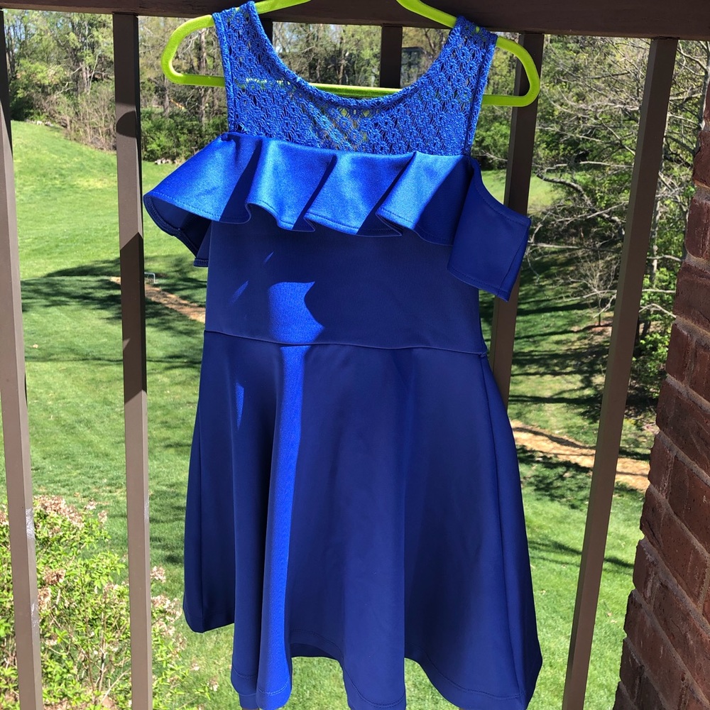 Kids size 10 royal blue dress